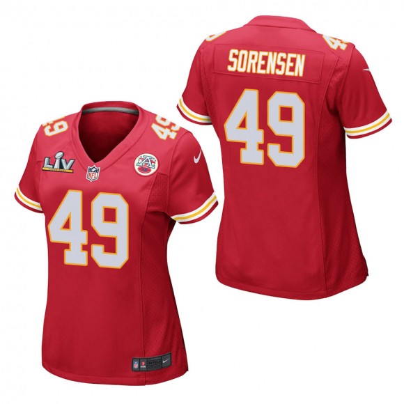 Women's Kansas City Chiefs Daniel Sorensen Red Super Bowl LV Jersey