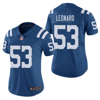 Women's Indianapolis Colts Darius Leonard Royal Color Rush Limited Jersey