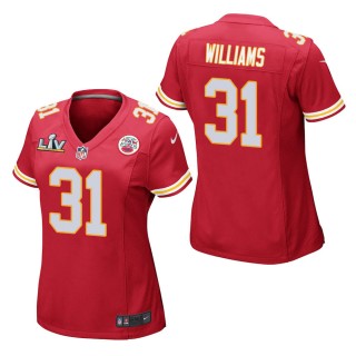 Women's Kansas City Chiefs Darrel Williams Red Super Bowl LV Jersey