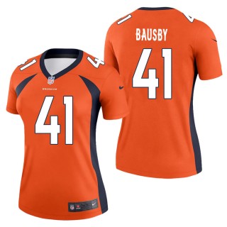 Women's Denver Broncos De'Vante Bausby Orange Legend Jersey