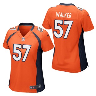 Women's Denver Broncos DeMarcus Walker Orange Game Jersey