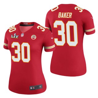 Women's Kansas City Chiefs Deandre Baker Red Super Bowl LV Jersey
