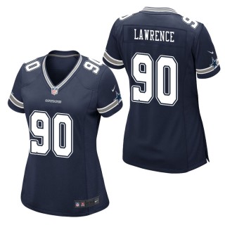 Women's Dallas Cowboys Demarcus Lawrence Navy Game Jersey