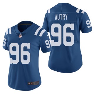 Women's Indianapolis Colts Denico Autry Royal Color Rush Limited Jersey