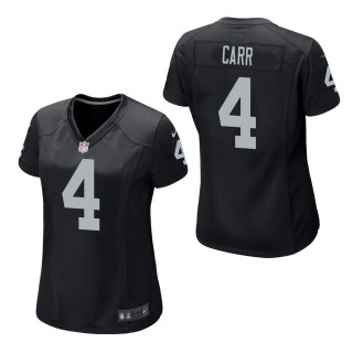 Women's Las Vegas Raiders Derek Carr Black Game Jersey