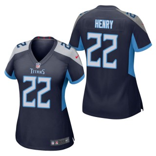 Women's Tennessee Titans Derrick Henry Navy Game Jersey