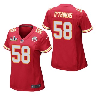 Women's Kansas City Chiefs Derrick Thomas Red Super Bowl LV Jersey