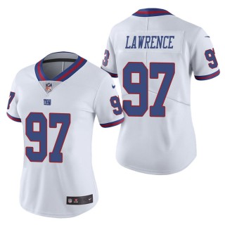 Women's New York Giants Dexter Lawrence White Color Rush Limited Jersey