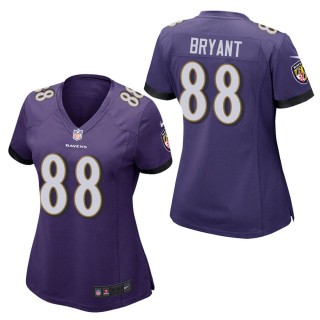 Women's Baltimore Ravens Dez Bryant Purple Game Jersey