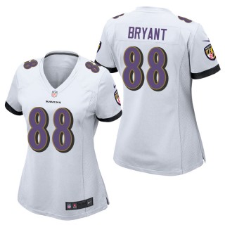 Women's Baltimore Ravens Dez Bryant White Game Jersey