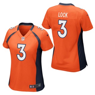 Women's Denver Broncos Drew Lock Orange Game Jersey