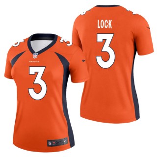 Women's Denver Broncos Drew Lock Orange Legend Jersey
