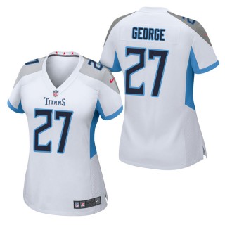 Women's Tennessee Titans Eddie George White Game Jersey