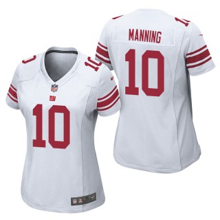 Women's New York Giants Eli Manning White Game Jersey