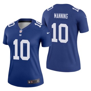 Women's New York Giants Eli Manning Royal Legend Jersey