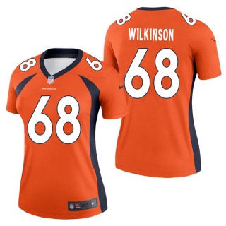 Women's Denver Broncos Elijah Wilkinson Orange Legend Jersey