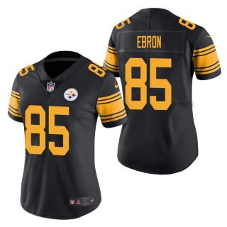 Women's Pittsburgh Steelers Eric Ebron Black Color Rush Limited Jersey