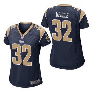 Women's Los Angeles Rams Eric Weddle Navy Game Jersey