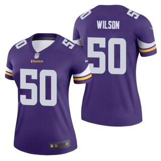 Women's Minnesota Vikings Eric Wilson Purple Legend Jersey