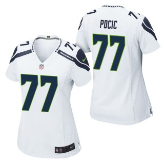 Women's Seattle Seahawks Ethan Pocic White Game Jersey