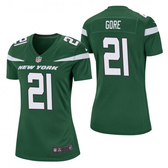Women's New York Jets Frank Gore Green Game Jersey