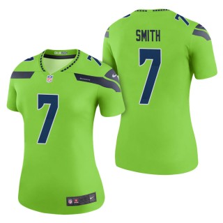 Women's Seattle Seahawks Geno Smith Green Color Rush Legend Jersey