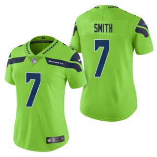 Women's Seattle Seahawks Geno Smith Green Color Rush Limited Jersey