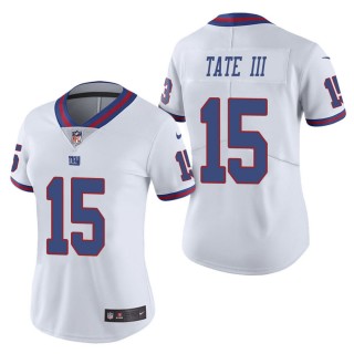 Women's New York Giants Golden Tate III White Color Rush Limited Jersey