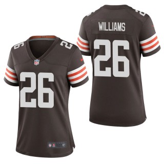 Women's Cleveland Browns Greedy Williams Brown Game Jersey