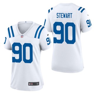 Women's Indianapolis Colts Grover Stewart White Game Jersey