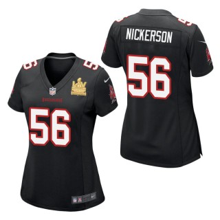 Women's Tampa Bay Buccaneers Hardy Nickerson Black Super Bowl LV Champions Jersey