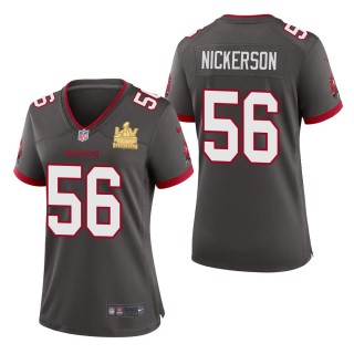 Women's Tampa Bay Buccaneers Hardy Nickerson Pewter Super Bowl LV Champions Jersey