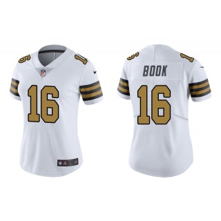 Women's New Orleans Saints Ian Book White Color Rush Limited Jersey