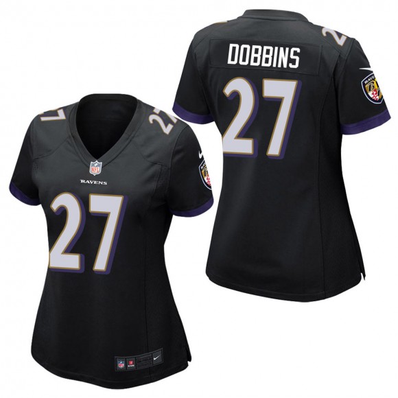 Women's Baltimore Ravens J. K. Dobbins Black Game Jersey