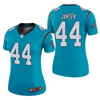 Women's Carolina Panthers J.J. Jansen Blue Color Rush Legend Jersey