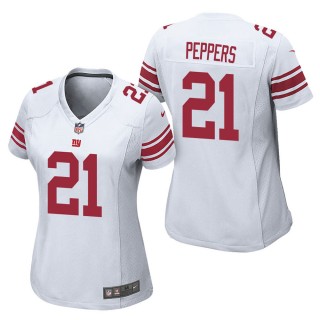 Women's New York Giants Jabrill Peppers White Game Jersey