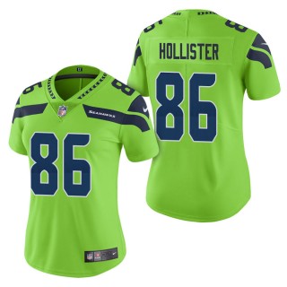 Women's Seattle Seahawks Jacob Hollister Green Color Rush Limited Jersey
