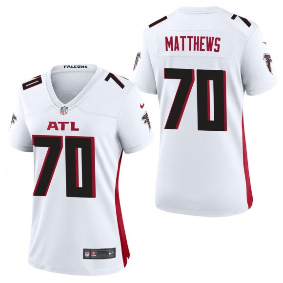 Women's Atlanta Falcons Jake Matthews White Game Jersey