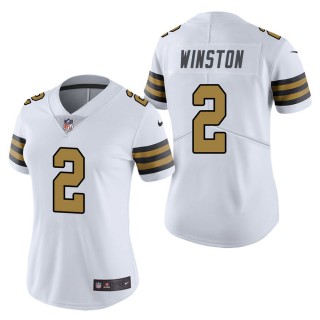 Women's New Orleans Saints Jameis Winston White Color Rush Limited Jersey