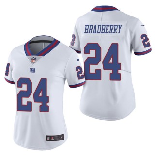 Women's New York Giants James Bradberry White Color Rush Limited Jersey