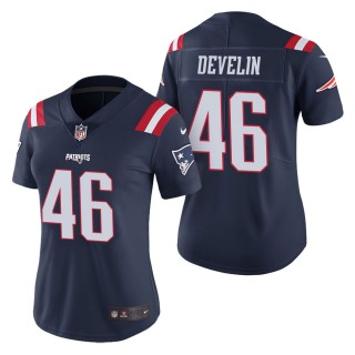Women's New England Patriots James Develin Navy Color Rush Limited Jersey