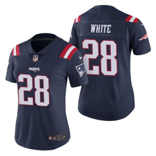 Women's New England Patriots James White Navy Color Rush Limited Jersey