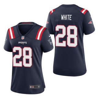 Women's New England Patriots James White Navy Game Jersey