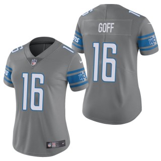Women's Detroit Lions Jared Goff Steel Color Rush Limited Jersey