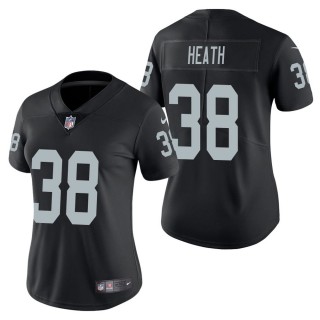 Women's Las Vegas Raiders Jeff Heath Black Vapor Untouchable Limited Jersey