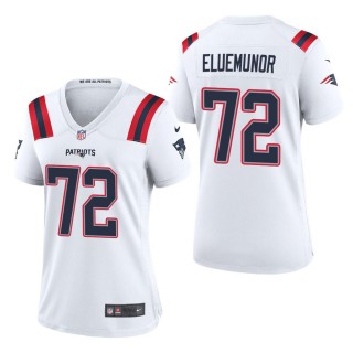 Women's New England Patriots Jermaine Eluemunor White Game Jersey