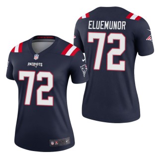 Women's New England Patriots Jermaine Eluemunor Navy Legend Jersey