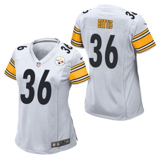 Women's Pittsburgh Steelers Jerome Bettis White Game Jersey