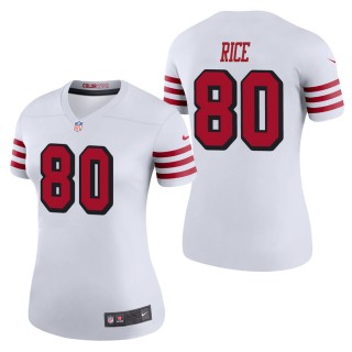 Women's San Francisco 49ers Jerry Rice White Color Rush Legend Jersey