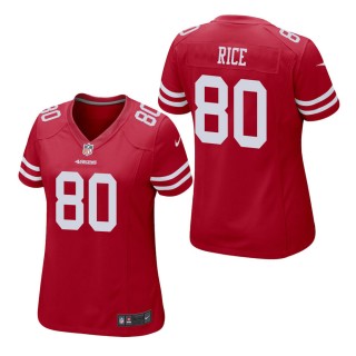 Women's San Francisco 49ers Jerry Rice Scarlet Game Jersey